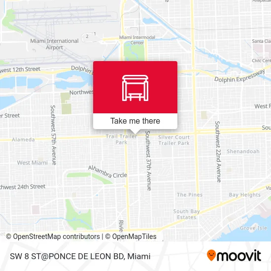 Mapa de SW 8 ST@PONCE DE LEON BD