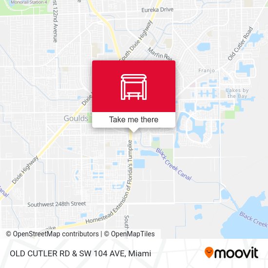 Mapa de Old Cutler Rd & SW 104 Ave