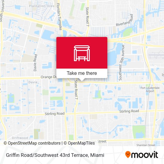 Mapa de Griffin Road / Southwest 43rd Terrace