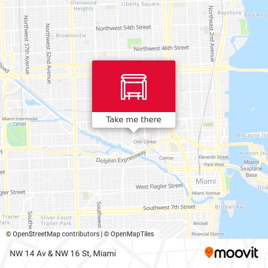 NW 14 Av & NW 16 St map