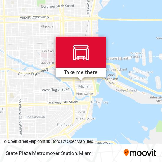 Mapa de State Plaza Metromover Station