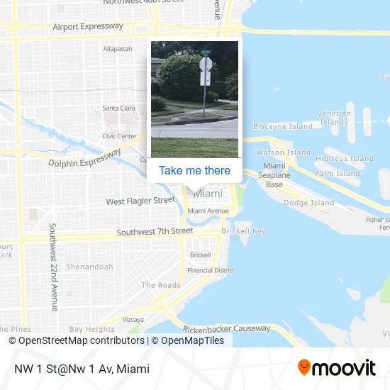 Mapa de NW 1 St@Nw 1 Av