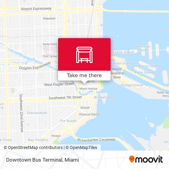 Downtown Bus Terminal map