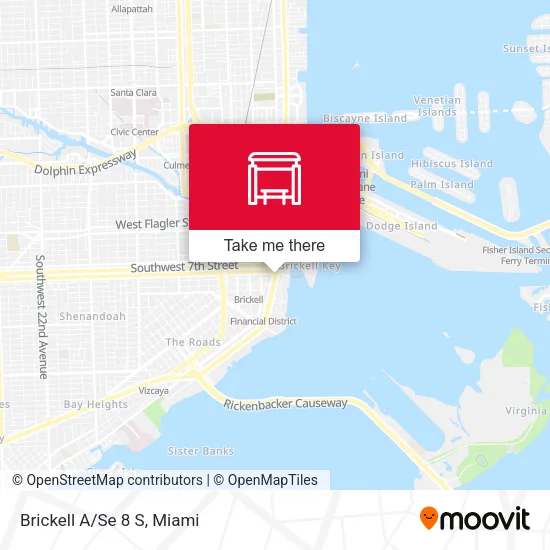 Mapa de Brickell A/Se 8 S