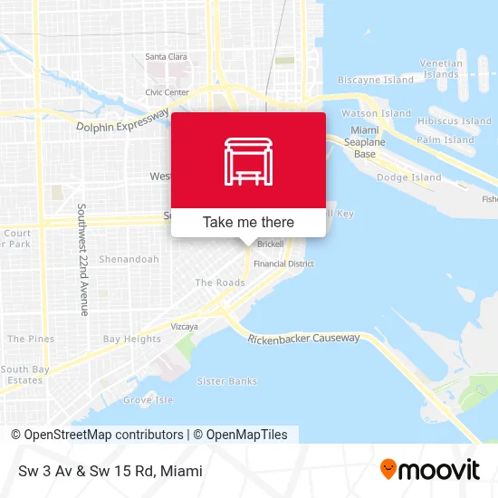 Sw 3 Av & Sw 15 Rd map