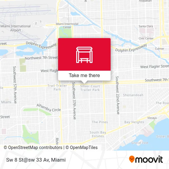 Sw 8 St@sw 33 Av map