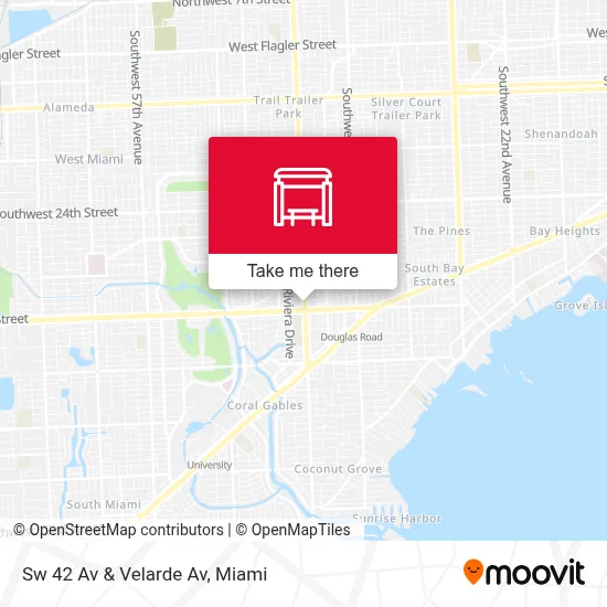 Sw 42 Av & Velarde Av map