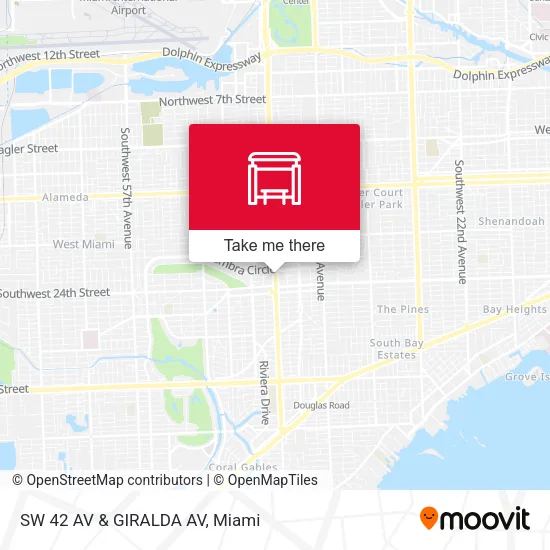 Mapa de SW 42 AV & GIRALDA AV