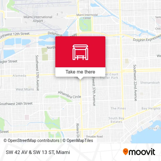 Mapa de SW 42 AV & SW 13 ST