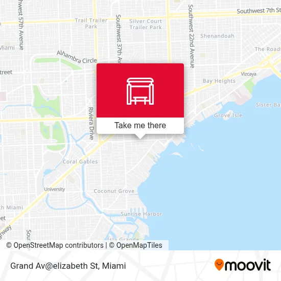 Grand Av@elizabeth St map