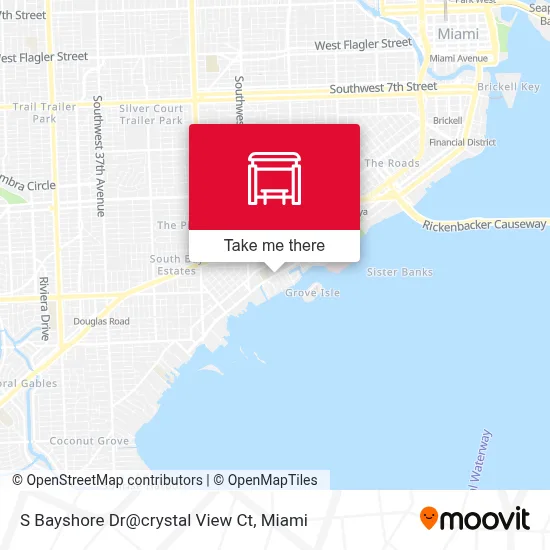 S Bayshore Dr@crystal View Ct map