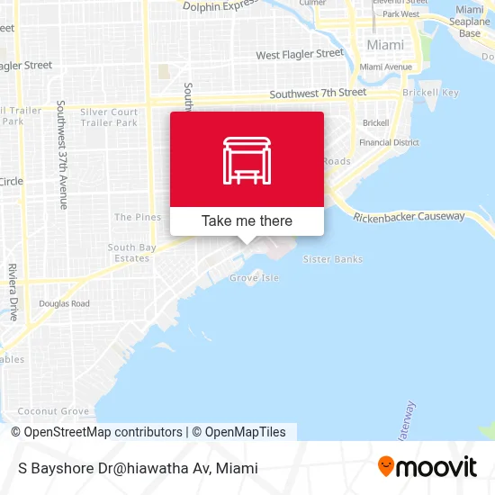 S Bayshore Dr@hiawatha Av map