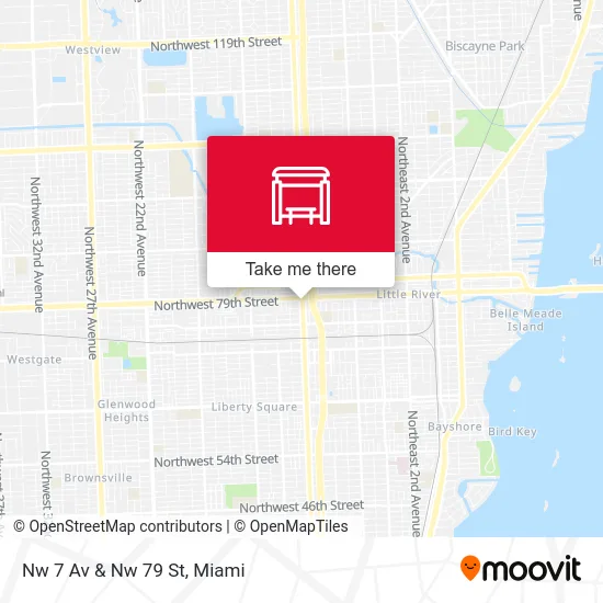 Nw 7 Av & Nw 79 St map