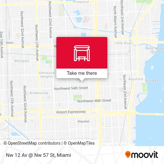 Nw 12 Av @ Nw 57 St map