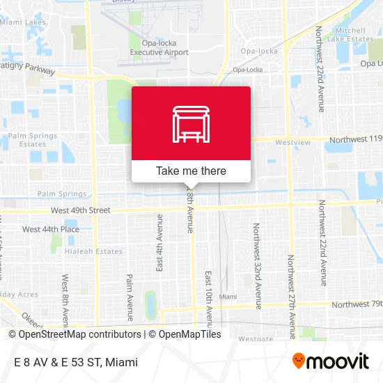 E 8 AV & E 53 ST map