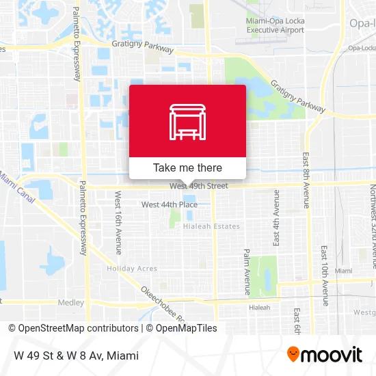 W 49 St & W 8 Av map