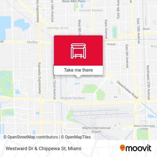 Westward Dr & Chippewa St map