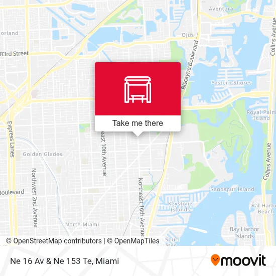 Ne 16 Av & Ne 153 Te map