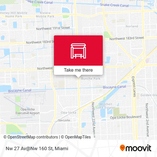 Mapa de Nw 27 Av@Nw 160 St
