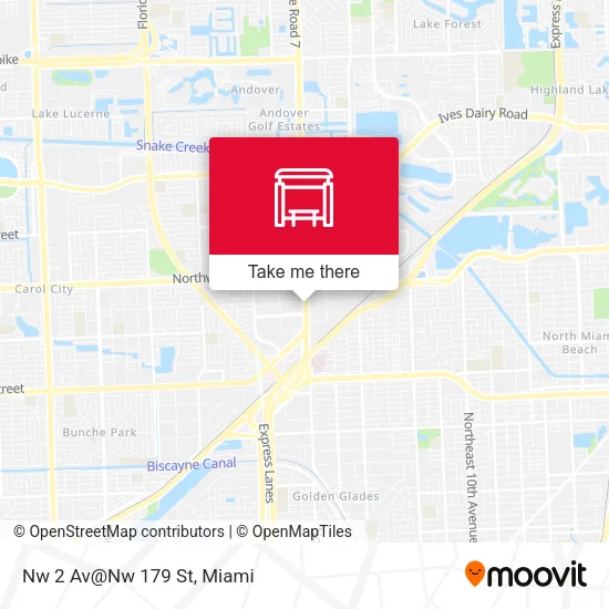 Mapa de Nw 2 Av@Nw 179 St