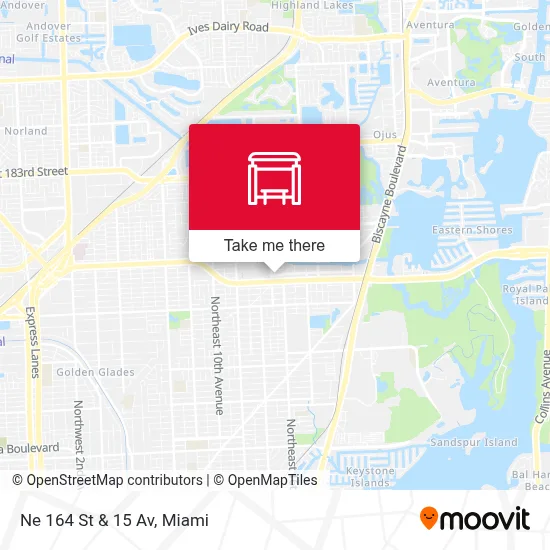 Ne 164 St & 15 Av map