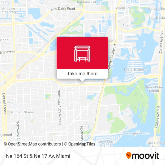 Ne 164 St & Ne 17 Av map