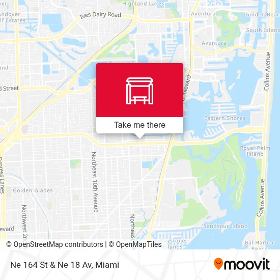 Ne 164 St & Ne 18 Av map