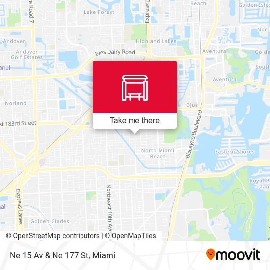 Ne 15 Av & Ne 177 St map