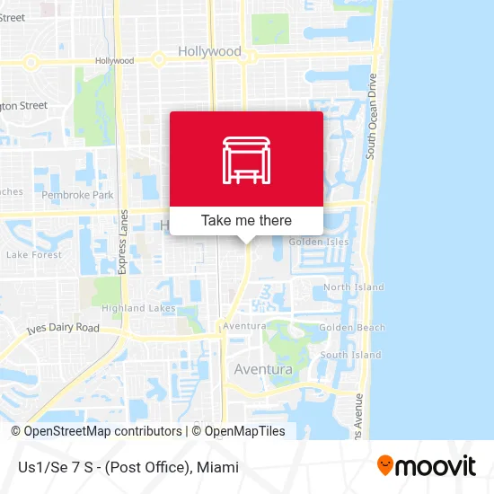 Us1/Se 7 S - (Post Office) map