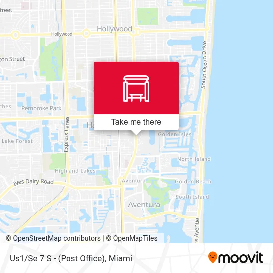 Us1/Se 7 S - (Post Office) map