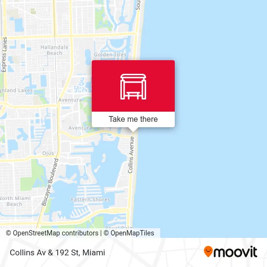 Collins Av & 192 St map