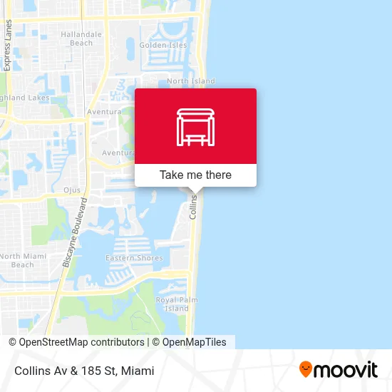 Collins Av & 185 St map