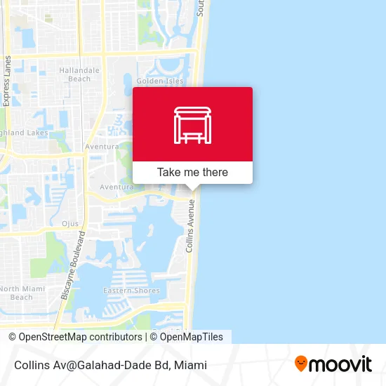 Mapa de Collins Av@Galahad-Dade Bd