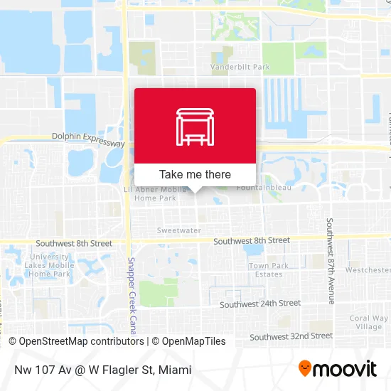 Nw 107 Av @ W Flagler St map