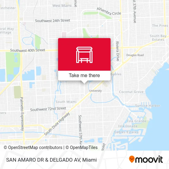 SAN AMARO DR & DELGADO AV map