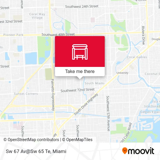 Sw 67 Av@Sw 65 Te map