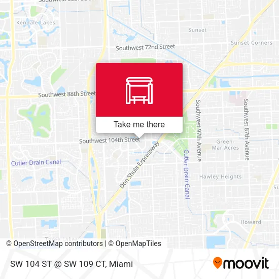 Mapa de SW 104 ST @ SW 109 CT