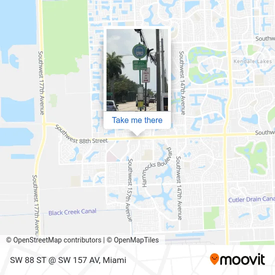 Mapa de SW 88 ST @ SW 157 AV