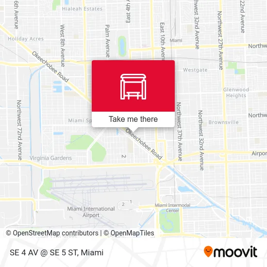 Mapa de SE 4 AV @ SE 5 ST
