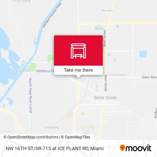 NW 16TH ST / SR-715 at ICE PLANT RD map
