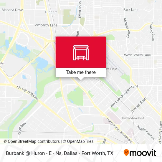 Burbank @ Huron - E - Ns map
