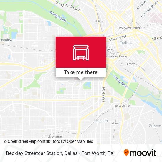 Beckley Streetcar Station map