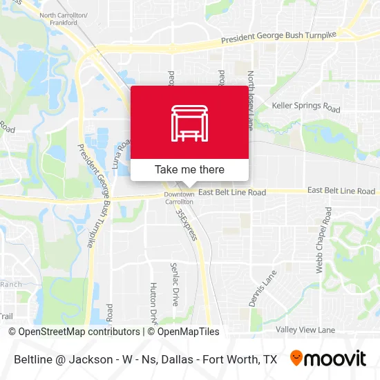 Beltline @ Jackson - W - Ns map