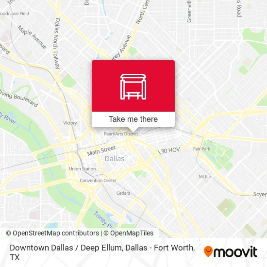 Downtown Dallas / Deep Ellum map