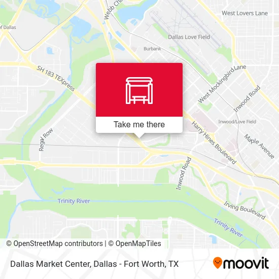 Dallas Market Center map