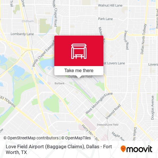 Love Field Airport (Baggage Claims) map