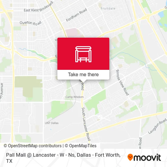 Pall Mall @ Lancaster - W - Ns map