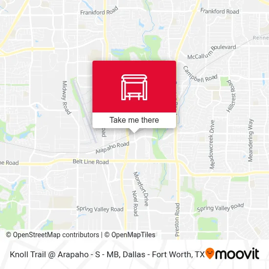 Knoll Trail @ Arapaho - S - MB map