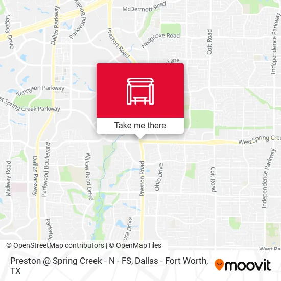 Preston @ Spring Creek - N - FS map
