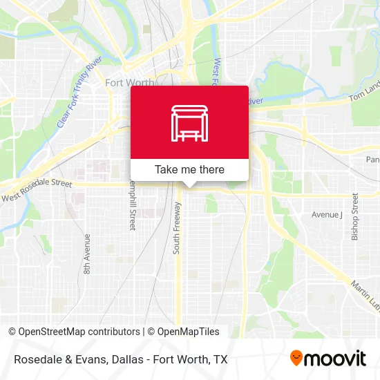 Rosedale & Evans map